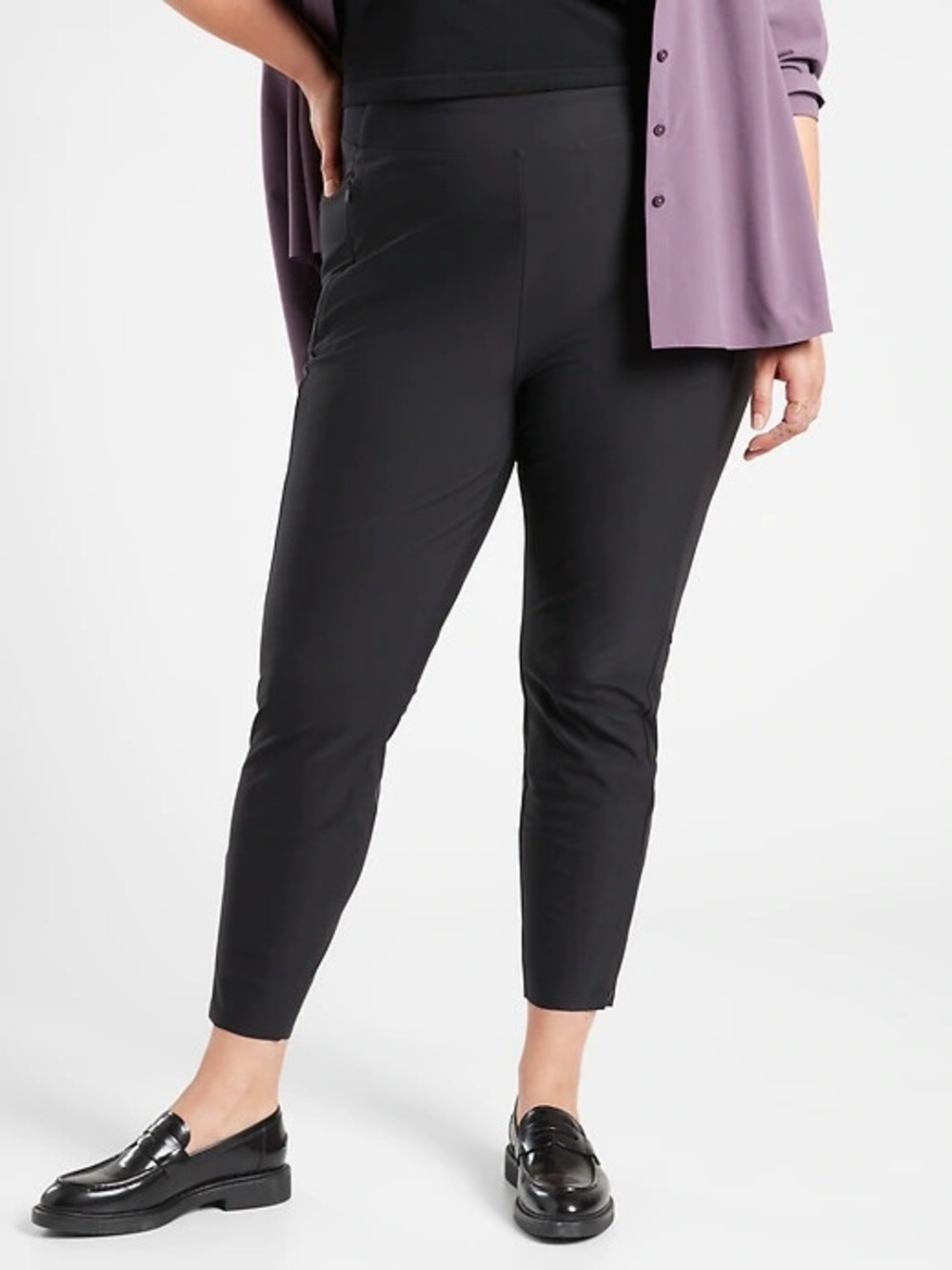 Athleta Stellar Tight Ankle Pants in Black Plus size 14